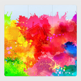 Магнитный плакат 3Х3 с принтом брызги краски , Полимерный материал с магнитным слоем | 9 деталей размером 9*9 см | tie dye | акварель | акрил | арт | брызги | взрыв | живописец | краска | краски | масло | микс | смесь | тай дай | тайдай | фестиваль | холи | художник | ярко