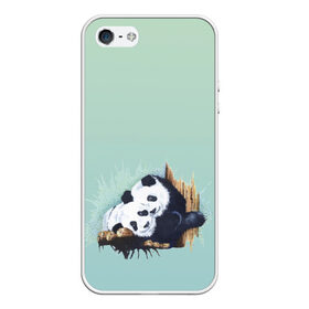 Чехол для iPhone 5/5S матовый с принтом акварельные панды , Силикон | Область печати: задняя сторона чехла, без боковых панелей | Тематика изображения на принте: акварель | двое | животные | звери | мило | мишки | обнимашки | панды | пара | природа | рисунок