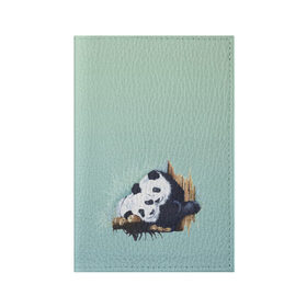 Обложка для паспорта матовая кожа с принтом акварельные панды , натуральная матовая кожа | размер 19,3 х 13,7 см; прозрачные пластиковые крепления | Тематика изображения на принте: акварель | двое | животные | звери | мило | мишки | обнимашки | панды | пара | природа | рисунок