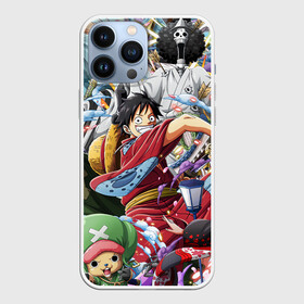 Чехол для iPhone 13 Pro Max с принтом One Piece стикербомбинг ,  |  | Тематика изображения на принте: anime | luffi | lufi | manga | one piece | samurai | wano ван пис | zoho | большой куш | ван пис | вон пис | зохо | корабль | луфи | луффи | манга | манки д. луффи | пират | самурай | уон пис