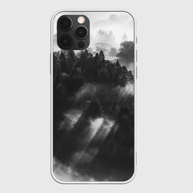 Чехол для iPhone 12 Pro Max с принтом Туман в лесу , Силикон |  | tegunvteg | деревья | лес | листья | природа | темный лес | туман