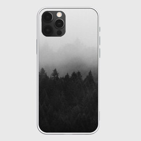 Чехол для iPhone 12 Pro Max с принтом Туманный лес , Силикон |  | tegunvteg | деревья | лес | листья | природа | темный лес | туман | туманный лес