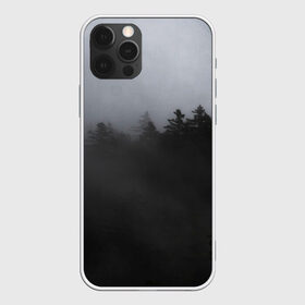 Чехол для iPhone 12 Pro Max с принтом Лес в дыму , Силикон |  | tegunvteg | деревья | дым | лес | лес в дыму | листья | природа | темный лес