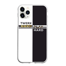 Чехол для iPhone 11 Pro матовый с принтом Twerk hard , Силикон |  | hard | play | play hard | twerk | twerk hard | танец | тверк