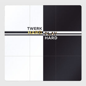 Магнитный плакат 3Х3 с принтом Twerk hard , Полимерный материал с магнитным слоем | 9 деталей размером 9*9 см | Тематика изображения на принте: hard | play | play hard | twerk | twerk hard | танец | тверк