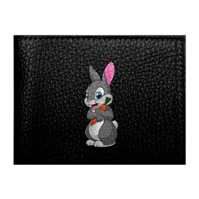 Обложка для студенческого билета с принтом ЗАЙКА , натуральная кожа | Размер: 11*8 см; Печать на всей внешней стороне | Тематика изображения на принте: bunny | cartoon | hare | rabbit | белый | зайчик | заяц | кролик | морковка | мультик | серый