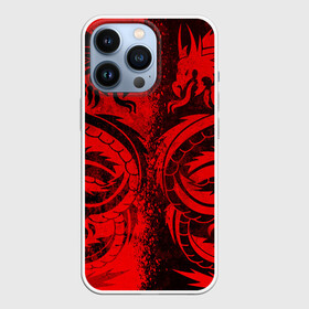 Чехол для iPhone 13 Pro с принтом BLACK RED DRAGONS TATOO ,  |  | anime | china | dragon | japan | katana | samurai | smoke | snake | sword | tattoo | аниме | дракон | дым | змей | катана | китай | меч | самурай | тату | татуировка | япония