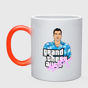 Кружка хамелеон с принтом Grand Theft Auto Vice City , керамика | меняет цвет при нагревании, емкость 330 мл | Тематика изображения на принте: 4 | 5 | five | games | grand theft auto | gta | gta v | los santos | online | rockstar | san andreas | великое авто воровство | гта | гташка | игры | логотип | лос сантос | майкл | мафия | ограбление | онлайн | пеф | рокстар | самп | сан андреас 