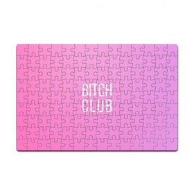 Пазл магнитный 126 элементов с принтом Bitch club , полимерный материал с магнитным слоем | 126 деталей, размер изделия —  180*270 мм | club | pink | клубб бичб пляжб серфинг | розовый