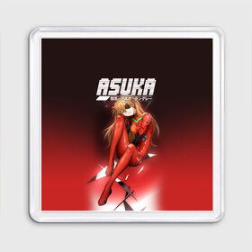 Магнит 55*55 с принтом Asuka Eva-02 , Пластик | Размер: 65*65 мм; Размер печати: 55*55 мм | eva | eva 00 | eva 01 | eva 02 | rei | rei ayanami | shinji ikari | аска | ева | ева 02 | евангелион