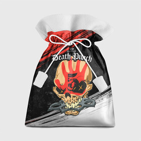 Подарочный 3D мешок с принтом Five Finger Death Punch [7] , 100% полиэстер | Размер: 29*39 см | 5fdp | 5фдп | ffdp | five finger death punch | metal | music | skeleton | sounds | метал | музыка | рок | череп