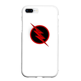 Чехол для iPhone 7Plus/8 Plus матовый с принтом The Reverse Flash , Силикон | Область печати: задняя сторона чехла, без боковых панелей | Тематика изображения на принте: dc | dc comics | flash | justice league | marvel