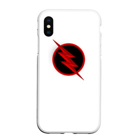 Чехол для iPhone XS Max матовый с принтом The Reverse Flash , Силикон | Область печати: задняя сторона чехла, без боковых панелей | Тематика изображения на принте: dc | dc comics | flash | justice league | marvel