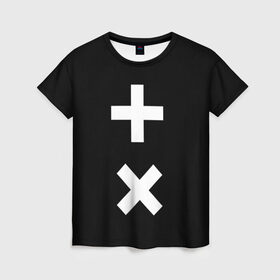 Женская футболка 3D с принтом Martin Garrix , 100% полиэфир ( синтетическое хлопкоподобное полотно) | прямой крой, круглый вырез горловины, длина до линии бедер | гаррикс | знаки | кресты | мартин | плюсы