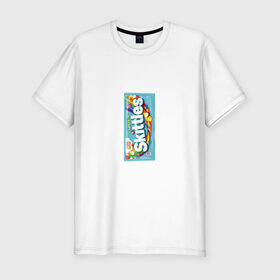 Мужская футболка хлопок Slim с принтом Skittles | Голубой , 92% хлопок, 8% лайкра | приталенный силуэт, круглый вырез ворота, длина до линии бедра, короткий рукав | Тематика изображения на принте: blue | freeze pop | limited edition | skittles | скитлс