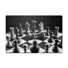 Пазл магнитный 126 элементов с принтом Шахматы , полимерный материал с магнитным слоем | 126 деталей, размер изделия —  180*270 мм | доска | игра | игровая | игры | конь | короли | король | ладья | логика | настольная | настольные | пешка | пешки | спорт | туча | ферзь | шахматный | шахматы