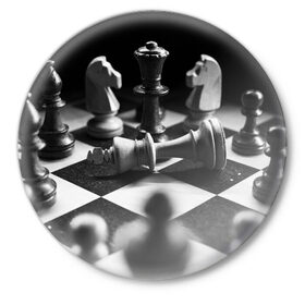 Значок с принтом Шахматы ,  металл | круглая форма, металлическая застежка в виде булавки | доска | игра | игровая | игры | конь | короли | король | ладья | логика | настольная | настольные | пешка | пешки | спорт | туча | ферзь | шахматный | шахматы