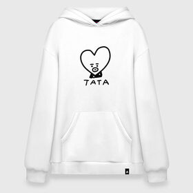 Худи SuperOversize хлопок с принтом BTS | BT21 TATA , 70% хлопок, 30% полиэстер, мягкий начес внутри | карман-кенгуру, эластичная резинка на манжетах и по нижней кромке, двухслойный капюшон
 | army | bangtan boys | bt21 | bts | bts stickers | chimmy | cooky | k pop | koya | mang | monster | rap monster | rapmon | rj | rm | shooky | tata | van | бтс | ви | джей хоуп | джонгук | кейпоп | реп монстр | стикеры bts | сюга | чимин | чин