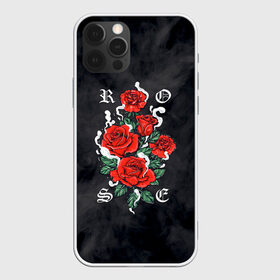 Чехол для iPhone 12 Pro Max с принтом РОЗЫ | ROSES SMOKE , Силикон |  | chery | flowers | japan | roses | sakura | вишня | растения | розы | ромашка | сакура | тюльпаны | цветы | цветы сакуры | япония