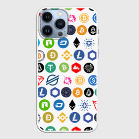 Чехол для iPhone 13 Pro Max с принтом BITCOIN PATTERN | БИТКОИН(Z) ,  |  | Тематика изображения на принте: binance coin | bitcoin | blockchain | btc | cardano | crypto | ethereum | polkadot | tether | xrp | биткоин | блокчейн | валюта | деньги | криптовалюта | майнер | майнинг | паттерн | цифровая валюта | цифровое золото | эфир