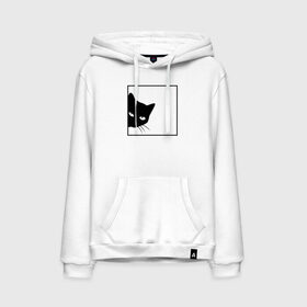 Мужская толстовка с принтом BLACK CAT | ЧЕРНАЯ КОШКА , френч-терри, мягкий теплый начес внутри (100% хлопок) | карман-кенгуру, эластичные манжеты и нижняя кромка, капюшон с подкладом и шнурком | Тематика изображения на принте: black | cat | cats | creative | hunter | minimalism | night | кот | коте | котенок | котэ | кошка | креатив | креативная | минимализм | надпись | ночь | охотник | текст | черная | черный