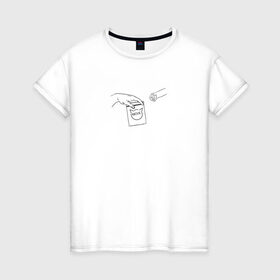 Женская футболка хлопок с принтом Вискас , 100% хлопок | прямой крой, круглый вырез горловины, длина до линии бедер, слегка спущенное плечо | вискас | животные | искусство | кот | котик | прикол | сотворение адама | юмор