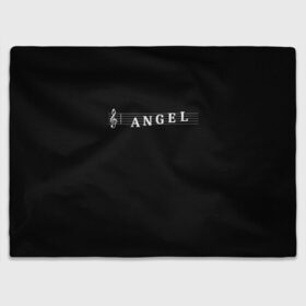 Плед 3D с принтом Angel , 100% полиэстер | закругленные углы, все края обработаны. Ткань не мнется и не растягивается | angel | clef | instrument | music | musical | notation | note | notes | tablature | treble | ангел | грамота | инструмент | ключ | музыка | музыкальный | нота | нотная | ноты | скрипичный | табулатура