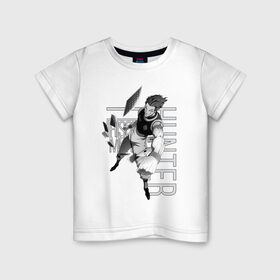 Детская футболка хлопок с принтом Хисока , 100% хлопок | круглый вырез горловины, полуприлегающий силуэт, длина до линии бедер | hisoka | hunter  hunter | охотник | охотник х охотник | хантер | хантер х хантер | хисока