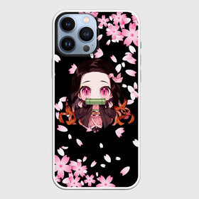 Чехол для iPhone 13 Pro Max с принтом Незуко цветение ,  |  | demon slayer | giuy tomioka | kimetsu no yaiba | nezuko | shinobu | slayer | tanjiro | zenitsu | гию томиока | зенитсу | зенитцу | иноске хашибира | клинок рассекающий демонов | незуко | танджиро | шинобу кочо