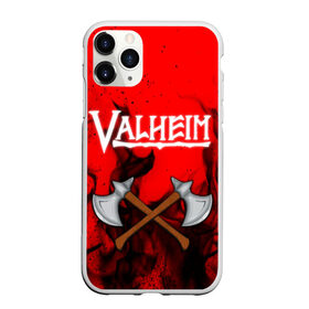 Чехол для iPhone 11 Pro матовый с принтом VALHEIM , Силикон |  | coffee stain | valheim | vikings | вальхайм | вальхеим | вальхейм. | викинги | выживание | гарпун бездны | мечи