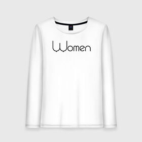 Женский лонгслив хлопок с принтом Woman , 100% хлопок |  | black | couple | funny | gift | line | lines | love | man | silhouette | white | woman | белый | женщина | линии | линия | любовь | мужчина | пара | подарок | силуэт | смешно | черный