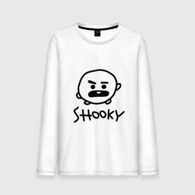 Мужской лонгслив хлопок с принтом SHOOKY | BTS , 100% хлопок |  | Тематика изображения на принте: army | bangtan boys | bt21 | bts | bts stickers | chimmy | cooky | k pop | koya | mang | monster | rap monster | rapmon | rj | rm | shooky | tata | van | бтс | ви | джей хоуп | джонгук | кейпоп | реп монстр | стикеры bts | сюга | чимин | чин