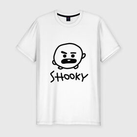 Мужская футболка хлопок Slim с принтом SHOOKY | BTS , 92% хлопок, 8% лайкра | приталенный силуэт, круглый вырез ворота, длина до линии бедра, короткий рукав | Тематика изображения на принте: army | bangtan boys | bt21 | bts | bts stickers | chimmy | cooky | k pop | koya | mang | monster | rap monster | rapmon | rj | rm | shooky | tata | van | бтс | ви | джей хоуп | джонгук | кейпоп | реп монстр | стикеры bts | сюга | чимин | чин