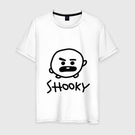 Мужская футболка хлопок с принтом SHOOKY | BTS , 100% хлопок | прямой крой, круглый вырез горловины, длина до линии бедер, слегка спущенное плечо. | Тематика изображения на принте: army | bangtan boys | bt21 | bts | bts stickers | chimmy | cooky | k pop | koya | mang | monster | rap monster | rapmon | rj | rm | shooky | tata | van | бтс | ви | джей хоуп | джонгук | кейпоп | реп монстр | стикеры bts | сюга | чимин | чин