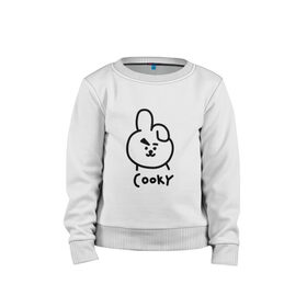 Детский свитшот хлопок с принтом COOKY | BTS , 100% хлопок | круглый вырез горловины, эластичные манжеты, пояс и воротник | Тематика изображения на принте: army | bangtan boys | bt21 | bts | bts stickers | chimmy | cooky | k pop | koya | mang | monster | rap monster | rapmon | rj | rm | shooky | tata | van | бтс | ви | джей хоуп | джонгук | кейпоп | реп монстр | стикеры bts | сюга | чимин | чин