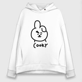 Женское худи Oversize хлопок с принтом COOKY | BTS , френч-терри — 70% хлопок, 30% полиэстер. Мягкий теплый начес внутри —100% хлопок | боковые карманы, эластичные манжеты и нижняя кромка, капюшон на магнитной кнопке | army | bangtan boys | bt21 | bts | bts stickers | chimmy | cooky | k pop | koya | mang | monster | rap monster | rapmon | rj | rm | shooky | tata | van | бтс | ви | джей хоуп | джонгук | кейпоп | реп монстр | стикеры bts | сюга | чимин | чин