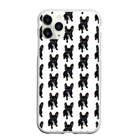 Чехол для iPhone 11 Pro Max матовый с принтом Бульдожки , Силикон |  | love | арт | бульдог | день валентина | день святого | день святого валентина | любовь | много собак | мопс | мопсы | порода | породистые | породистые собаки | породы собак | собака | собаки