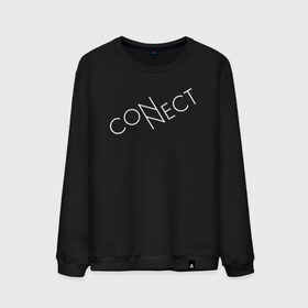 Мужской свитшот хлопок с принтом CONNECT , 100% хлопок |  | connect | creative | enternet | minimalism | интернет | коннект | креатив | креативная | минимализм | надпись | сеть | соединение | текст