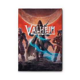 Обложка для автодокументов с принтом Valheim. , натуральная кожа |  размер 19,9*13 см; внутри 4 больших “конверта” для документов и один маленький отдел — туда идеально встанут права | esport | games | valheim | валхейм | вальхейм | игроки | игролюбители | игроманы | игры | киберспорт | симулятор выживания | скандинавская мифология | экшен