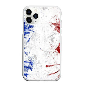 Чехол для iPhone 11 Pro матовый с принтом BLUE WHITE & RED , Силикон |  | Тематика изображения на принте: abstraction | france | texture | абстракция | арт | белый | взрыв | дизайн | искусство | капли | кляксы | краска | красный | красочный | разводы | синий | текстура | флаг | флаг франции | франция | холст | цвета | эмоции