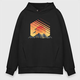 Мужское худи Oversize хлопок с принтом Mountain Galaxy Sunset , френч-терри — 70% хлопок, 30% полиэстер. Мягкий теплый начес внутри —100% хлопок | боковые карманы, эластичные манжеты и нижняя кромка, капюшон на магнитной кнопке | Тематика изображения на принте: abstract | art | geometric | geometry | landscape | minimalism | sky | space | sun | абстракция | арт | векторный рисунок | восход | галактика | геометрия | гора | горный пейзаж | горы | закат | картина | космос | минимализм | небо