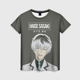 Женская футболка 3D с принтом HAISE SASAKE | Tokyo Ghoul , 100% полиэфир ( синтетическое хлопкоподобное полотно) | прямой крой, круглый вырез горловины, длина до линии бедер | anime | kaneki ken | tokyo ghoul | tokyo ghoul: re | аниме | анимэ | гули | джузо сузуя | канеки кен | кузен йошимура | наки | нишики нишио | ре | ренджи йомо | ризе камиширо | токийский гуль | тоука киришима | ута