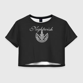 Женская футболка Crop-top 3D с принтом Nightwish , 100% полиэстер | круглая горловина, длина футболки до линии талии, рукава с отворотами | anett | angels | emppu | fall | first | flor | holopainen | imaginaerum | jansen | night | oacenborn | olzon | tarja | tuomas | turunen | voorinen | wish | анетт | воображариум | вуоринен | ользон | тарья | туомас | турунен | флор | холопайнен 