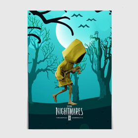 Постер с принтом Little Nightmares 2 , 100% бумага
 | бумага, плотность 150 мг. Матовая, но за счет высокого коэффициента гладкости имеет небольшой блеск и дает на свету блики, но в отличии от глянцевой бумаги не покрыта лаком | little nightmares | страшилка | страшная игра | ужас | хоррор