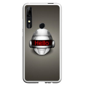 Чехол для Honor P Smart Z с принтом Daft Punk Hello , Силикон | Область печати: задняя сторона чехла, без боковых панелей | ги мануэль де омем кристо | ню диско | синти поп | техно | тома бангальтер | фанк | французский хаус | электроник рок