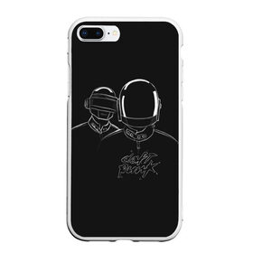 Чехол для iPhone 7Plus/8 Plus матовый с принтом Daft Punk , Силикон | Область печати: задняя сторона чехла, без боковых панелей | ги мануэль де омем кристо | ню диско | синти поп | техно | тома бангальтер | фанк | французский хаус | электроник рок