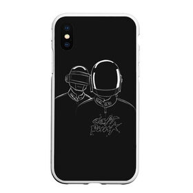 Чехол для iPhone XS Max матовый с принтом Daft Punk , Силикон | Область печати: задняя сторона чехла, без боковых панелей | ги мануэль де омем кристо | ню диско | синти поп | техно | тома бангальтер | фанк | французский хаус | электроник рок