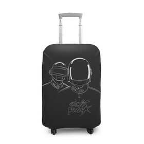 Чехол для чемодана 3D с принтом Daft Punk , 86% полиэфир, 14% спандекс | двустороннее нанесение принта, прорези для ручек и колес | ги мануэль де омем кристо | ню диско | синти поп | техно | тома бангальтер | фанк | французский хаус | электроник рок