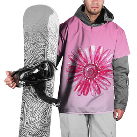 Накидка на куртку 3D с принтом розовая ромашка , 100% полиэстер |  | Тематика изображения на принте: акварель | арт | весна | гортензия | лето | природа | рисунок | розовый | ромашка | свежесть | цветок | цветы | яркий | ярко