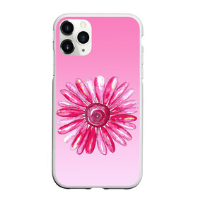 Чехол для iPhone 11 Pro матовый с принтом розовая ромашка , Силикон |  | Тематика изображения на принте: акварель | арт | весна | гортензия | лето | природа | рисунок | розовый | ромашка | свежесть | цветок | цветы | яркий | ярко